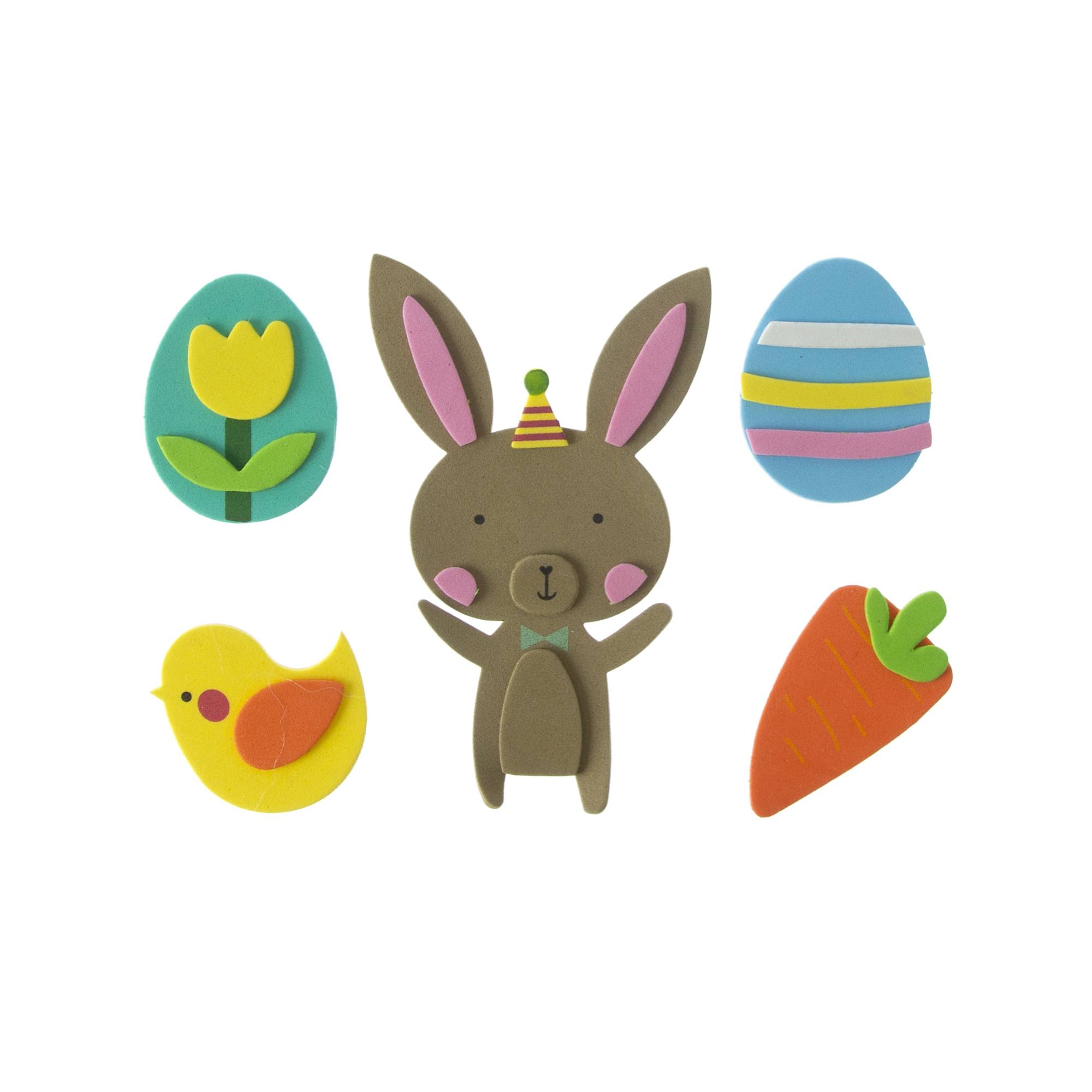 Easter Foam Stickers 5 Pack Hobbycraft